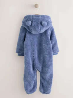 Next Fleece Baby Pramsuit (0mths-2yrs) Navy