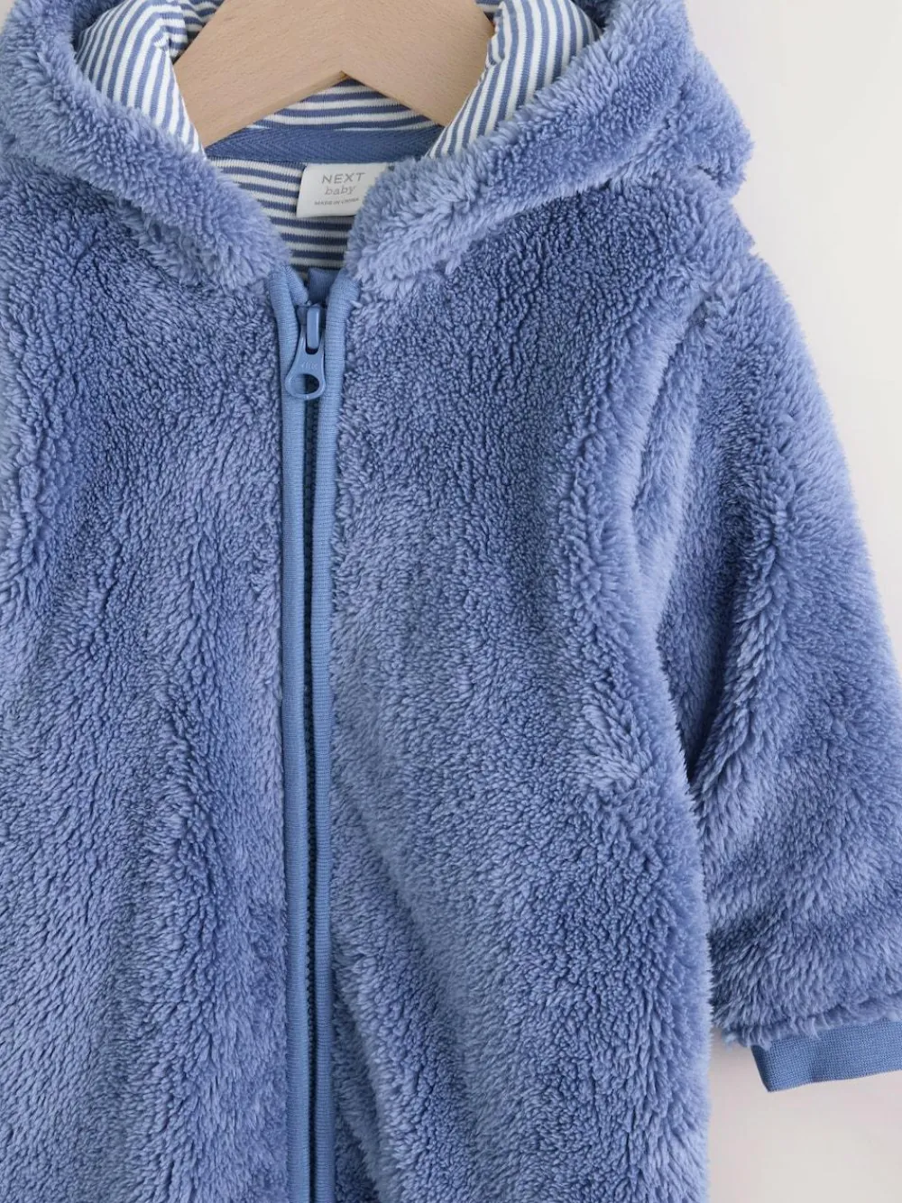 Next Fleece Baby Pramsuit (0mths-2yrs) Navy