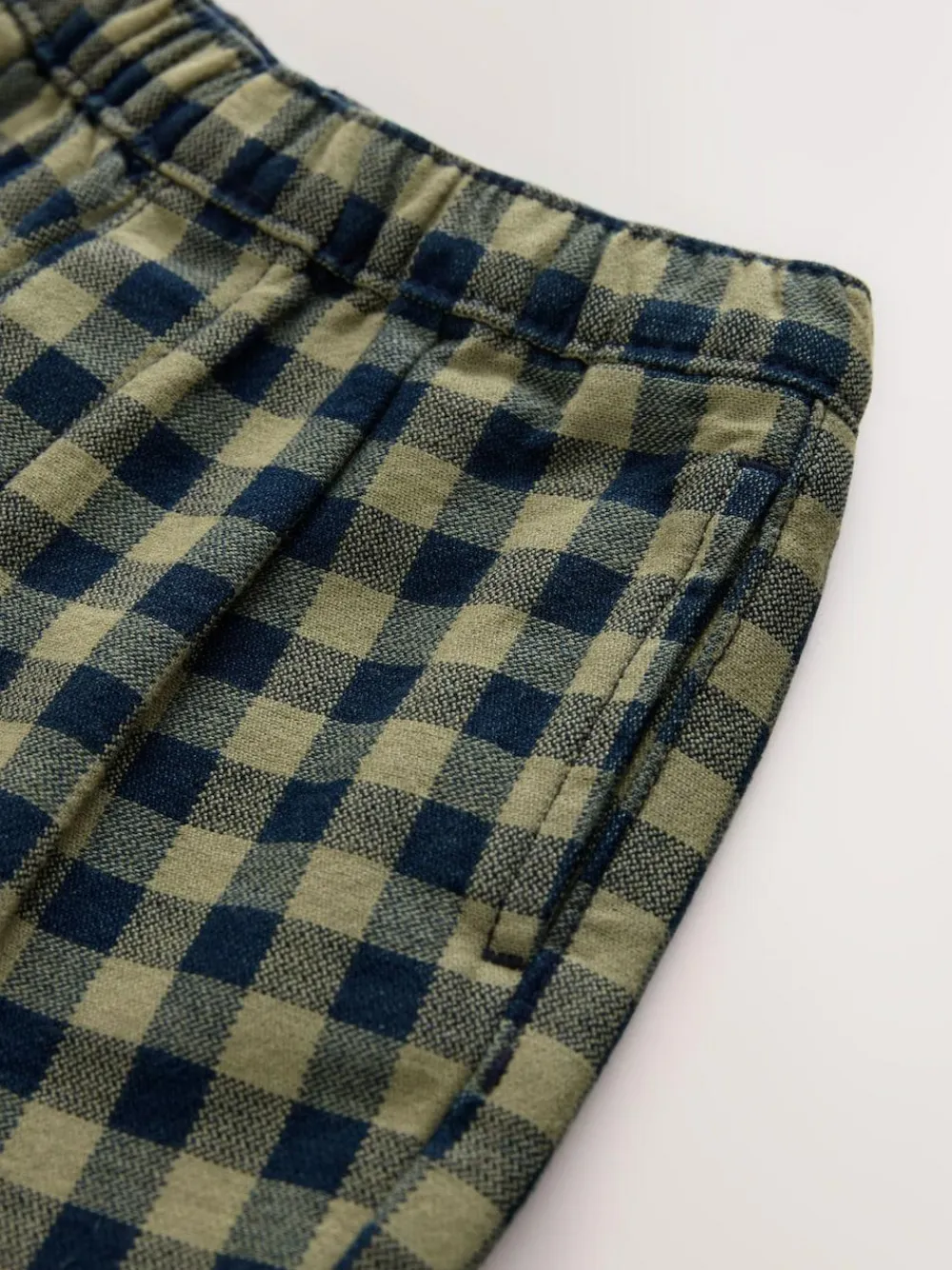 Sale Next Barrel Pull On Trousers (3mths-7yrs) (3mths-7yrs) Navy Gingham