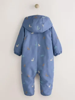 Next Navy Hooded Nylon Baby All-In-One (0mths-2yrs)