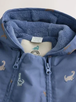 Next Navy Hooded Nylon Baby All-In-One (0mths-2yrs)