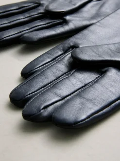 Next Navy Leather Gloves^Women Hats, Gloves & Scarves|Hats, Gloves & Scarves