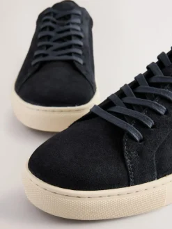 Sale Next Leather Trainers Navy