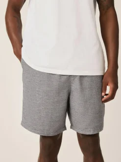 Next Linen Blend Elasticated Waist Shorts^ Shorts