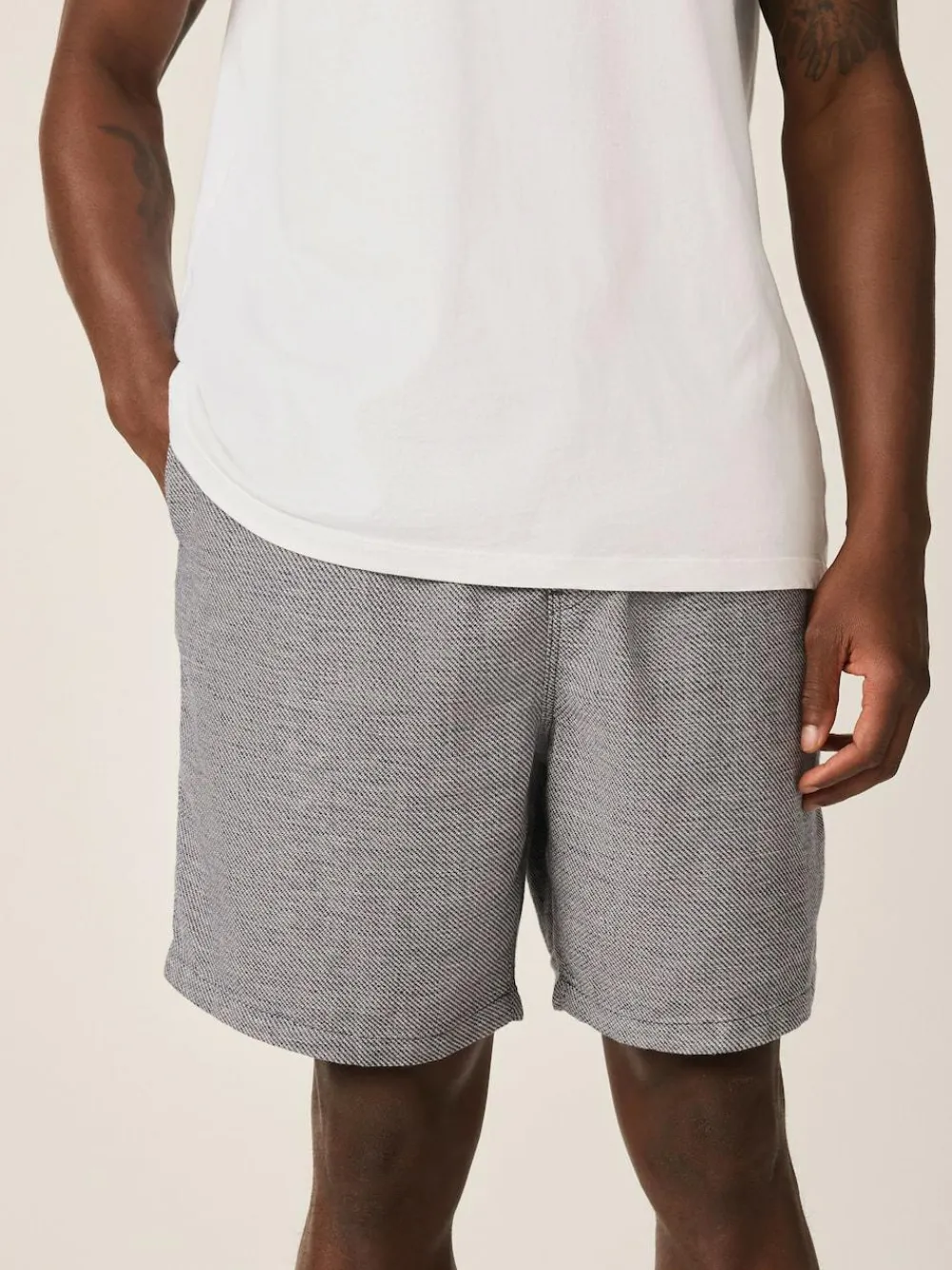 Next Linen Blend Elasticated Waist Shorts^ Shorts