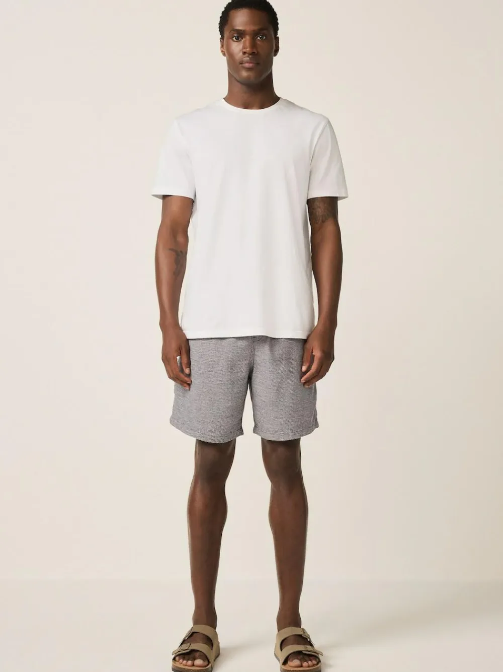 Next Linen Blend Elasticated Waist Shorts^ Shorts