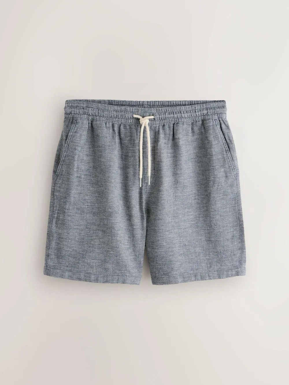 Next Linen Blend Elasticated Waist Shorts^ Shorts