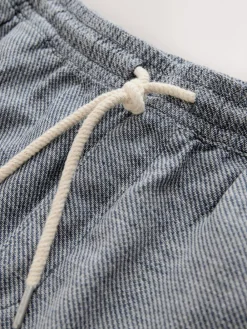 Next Linen Blend Elasticated Waist Shorts^ Shorts