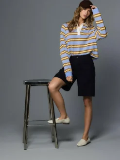 Next Linen Blend Knee Shorts^Women Shorts