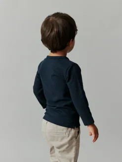 Next Long Sleeve Henley Neck T-Shirt (3mths-7yrs)^BOY T-Shirts