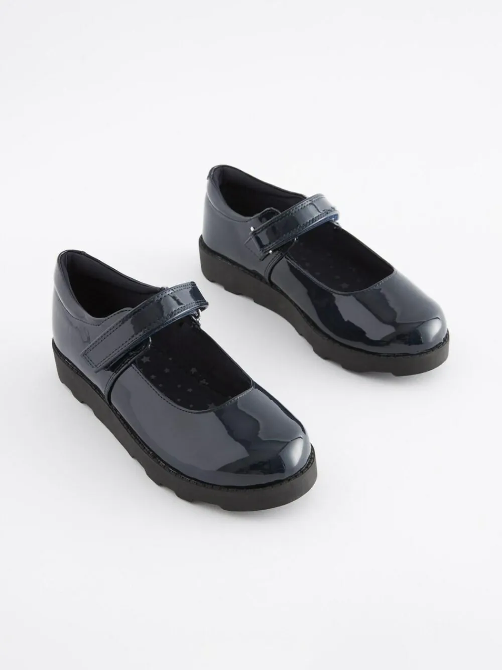 Best Next Junior School Mary Jane Shoes Navy Patent