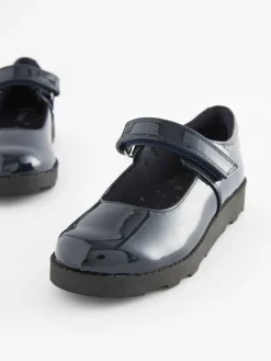Best Next Junior School Mary Jane Shoes Navy Patent