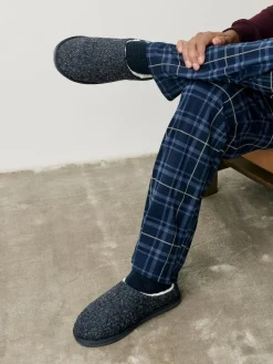 Outlet Next Navy Patterned Slippers