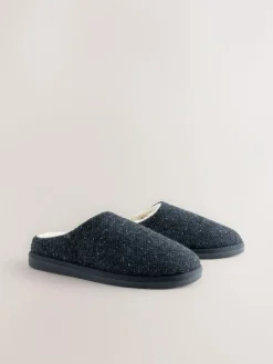Outlet Next Navy Patterned Slippers