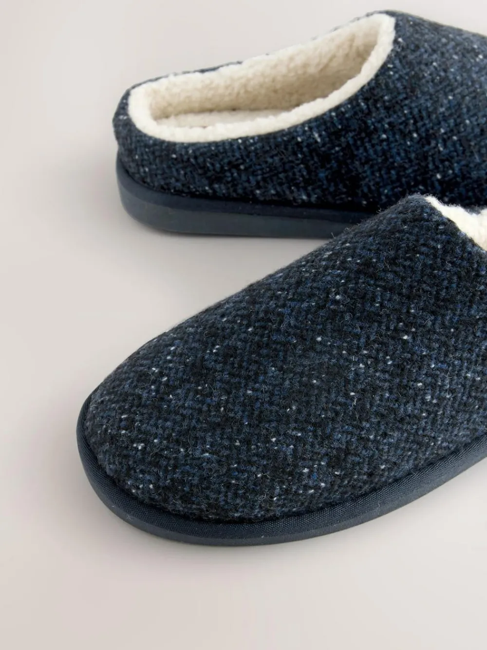 Outlet Next Navy Patterned Slippers