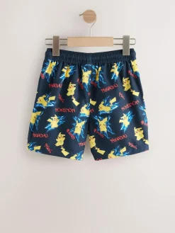 Next Navy Pokemon Swim Shorts (3-16yrs)^BOY Swimwear
