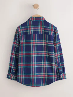 Next Long Sleeve Christmas Check Shirt (3mths-10yrs)^BOY Suits & Vest