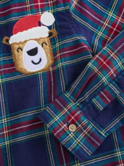 Next Long Sleeve Christmas Check Shirt (3mths-10yrs)^BOY Suits & Vest