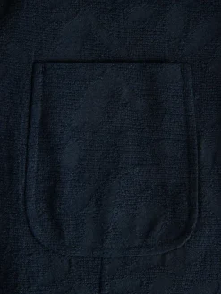 Best Next Navy Regular Fit Nova Fides Italian Fabric Crochet Pattern Suit Jacket