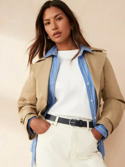 Hot Next Navy Regular Leather Belt