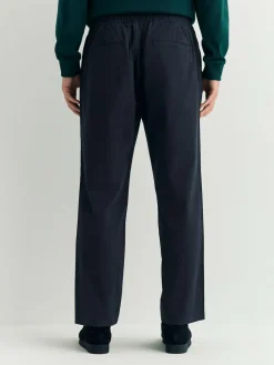 Next Regular Tapered Fit Pleated Stretch Chinos Trousers With Elasticated Waist^ Pants & Chinos