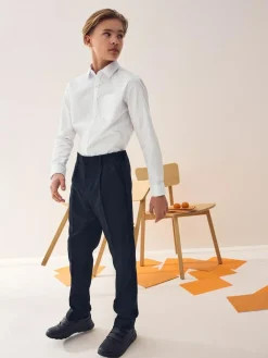 Next Regular Waist School Pleat Front Trousers (3-17yrs)^BOY Pants & Chinos|Tznius Pants