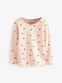 Next Ribbed Long Sleeve Tops 5 Pack (3mths-7yrs)^ Tops|T-Shirts