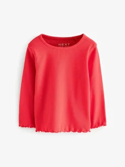 Next Ribbed Long Sleeve Tops 5 Pack (3mths-7yrs)^ Tops|T-Shirts