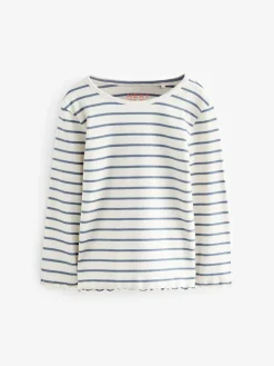 Next Ribbed Long Sleeve Tops 5 Pack (3mths-7yrs)^ Tops|T-Shirts