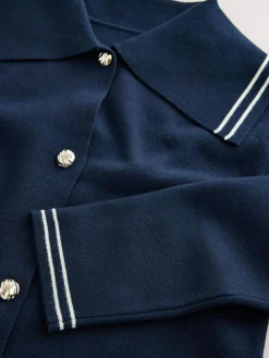 Hot Next Sailor Collar Cardigan Navy