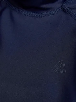 Next Navy Short Sleeve Rash Vest (1.5-16yrs)^BOY Swimwear