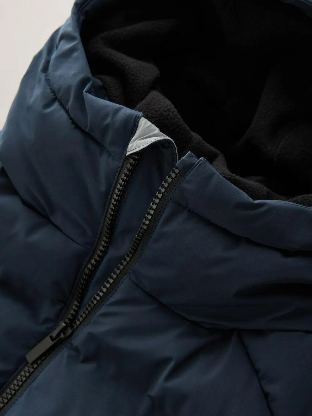 Best Next Navy Shower Resistant Microfleece Lined Padded Coat (3-17yrs)