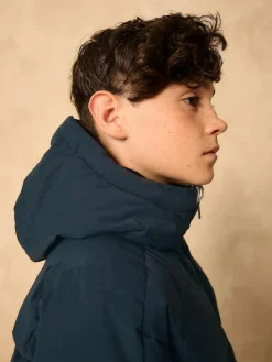 Best Next Navy Shower Resistant Microfleece Lined Padded Coat (3-17yrs)