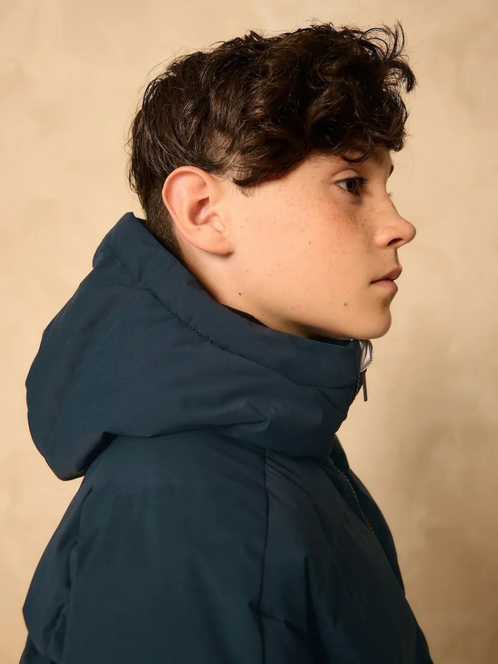 Best Next Navy Shower Resistant Microfleece Lined Padded Coat (3-17yrs)