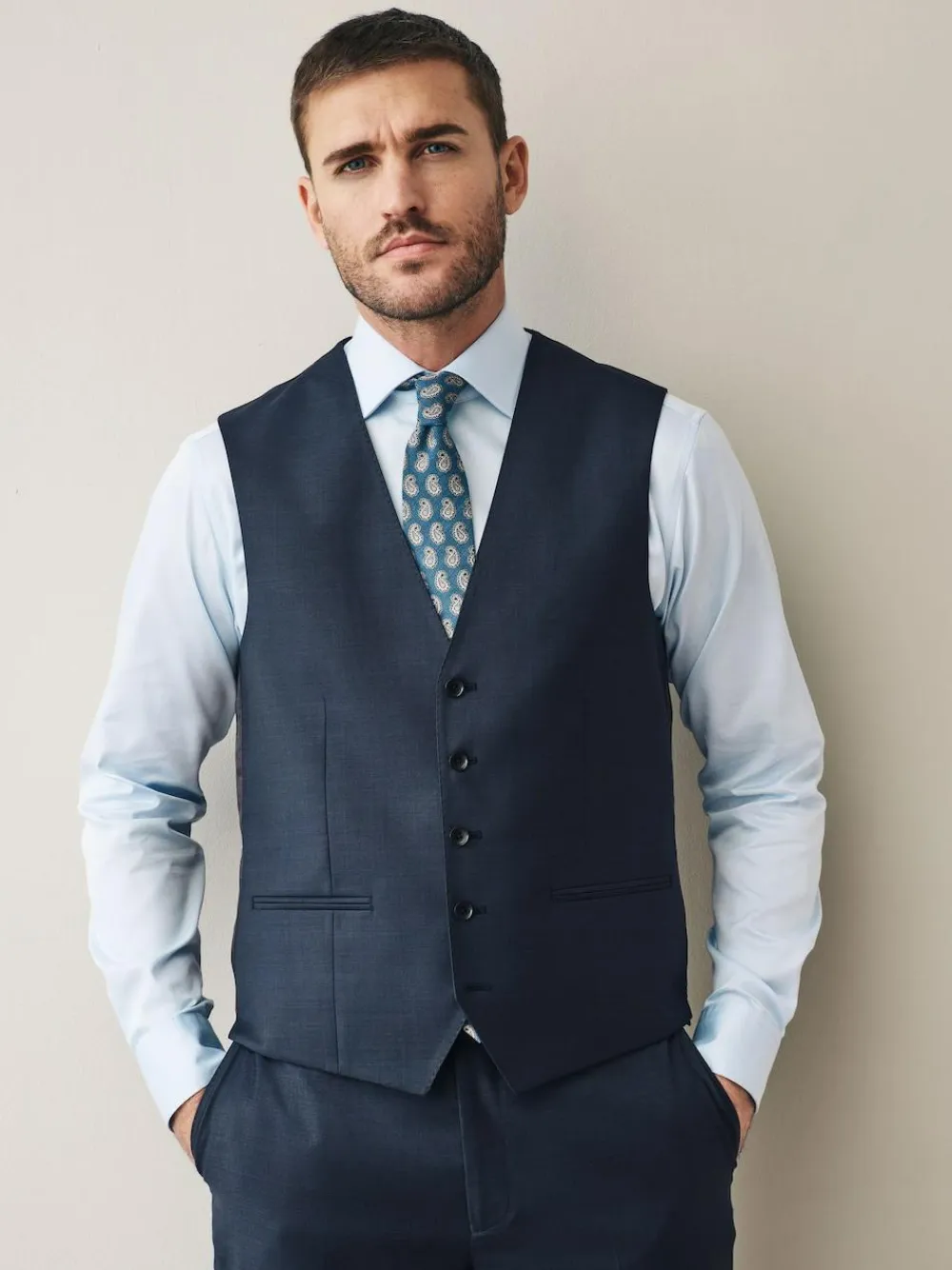 Next Signature Cerutti !00% Italian Wool Suit Waistcoat^ Vests