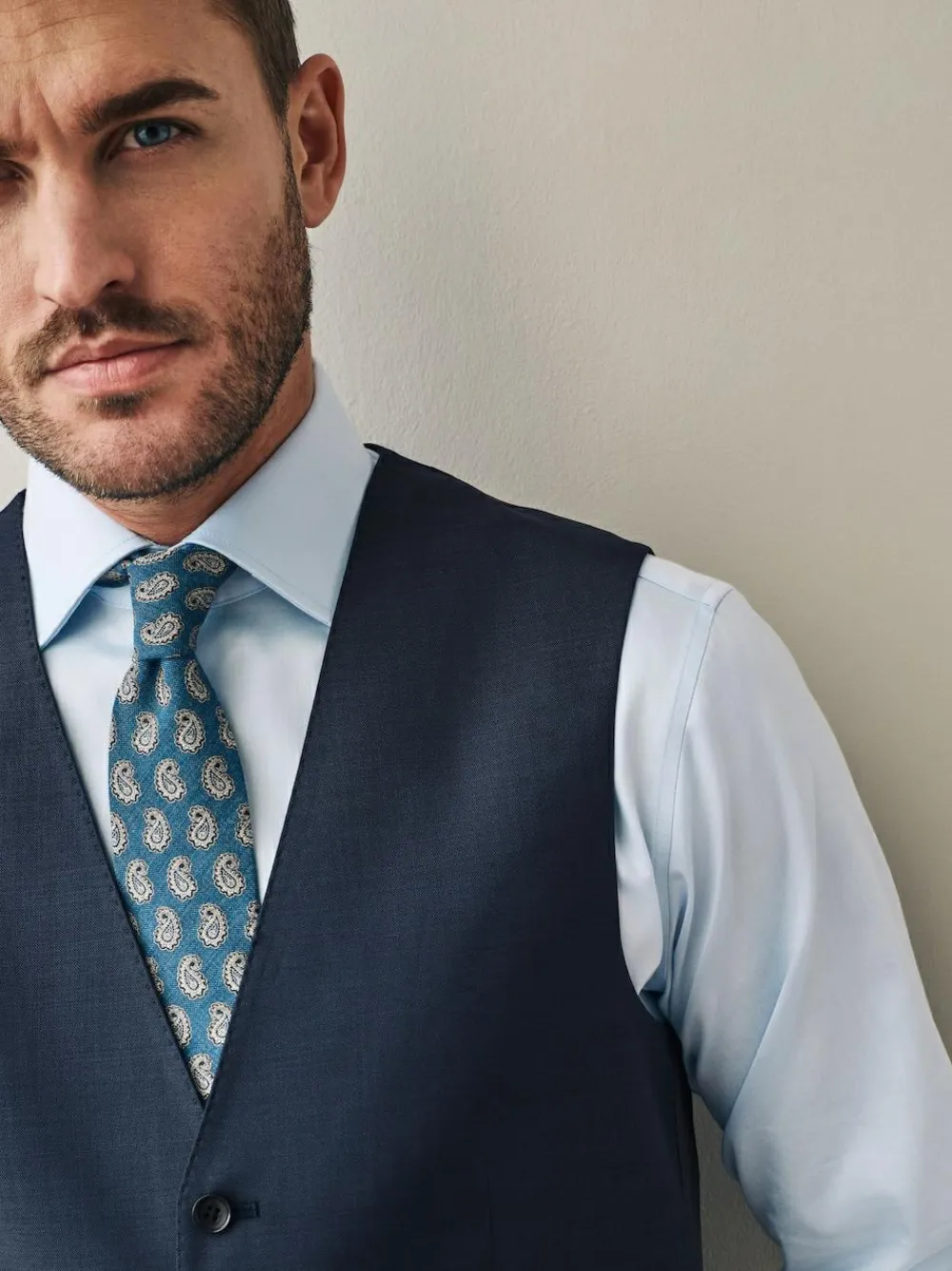 Next Signature Cerutti !00% Italian Wool Suit Waistcoat^ Vests