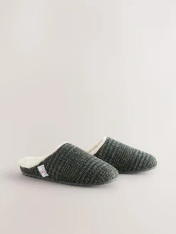 Clearance Next Navy Signature Harris Tweed Mule Slippers