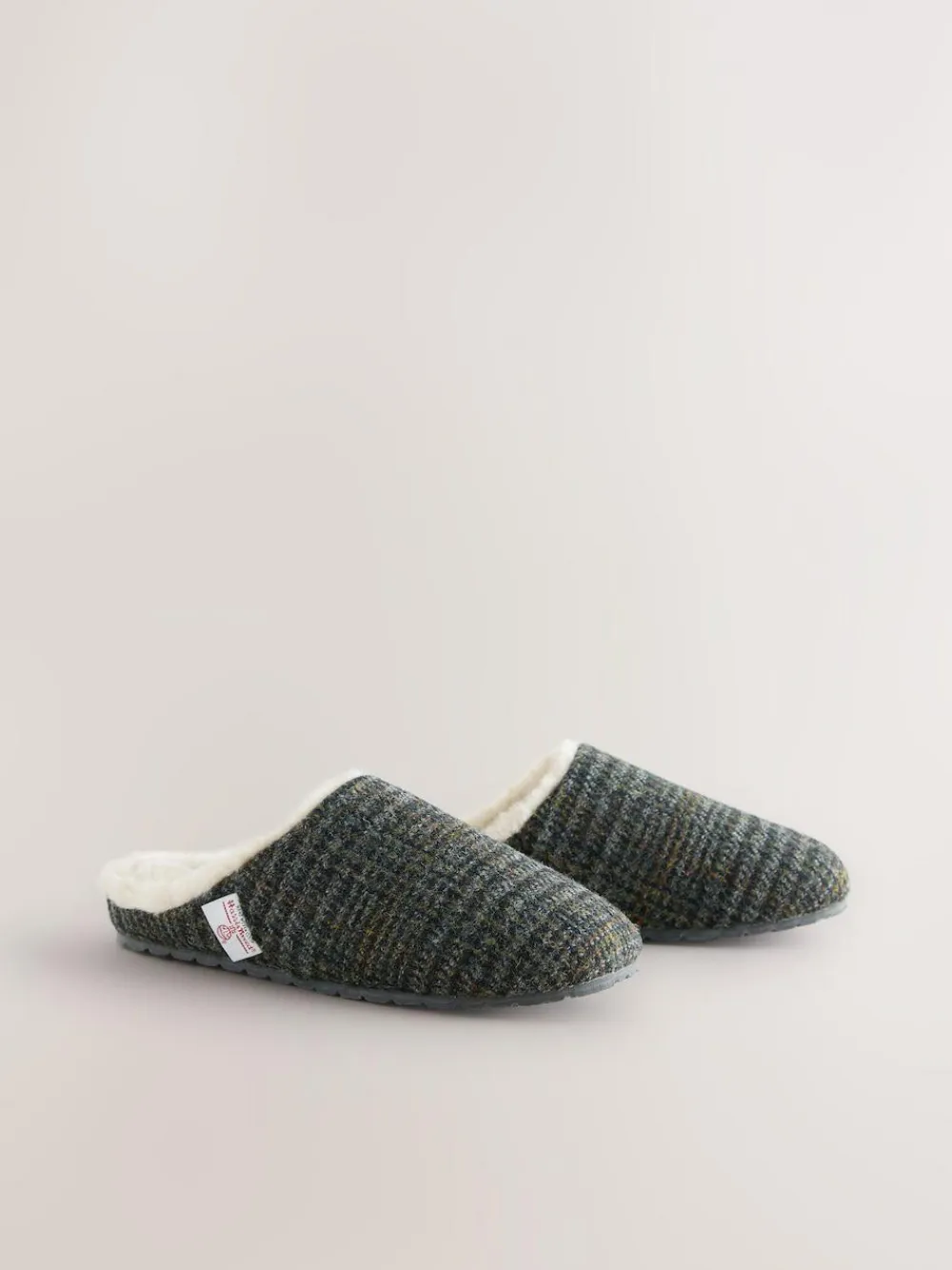 Clearance Next Navy Signature Harris Tweed Mule Slippers
