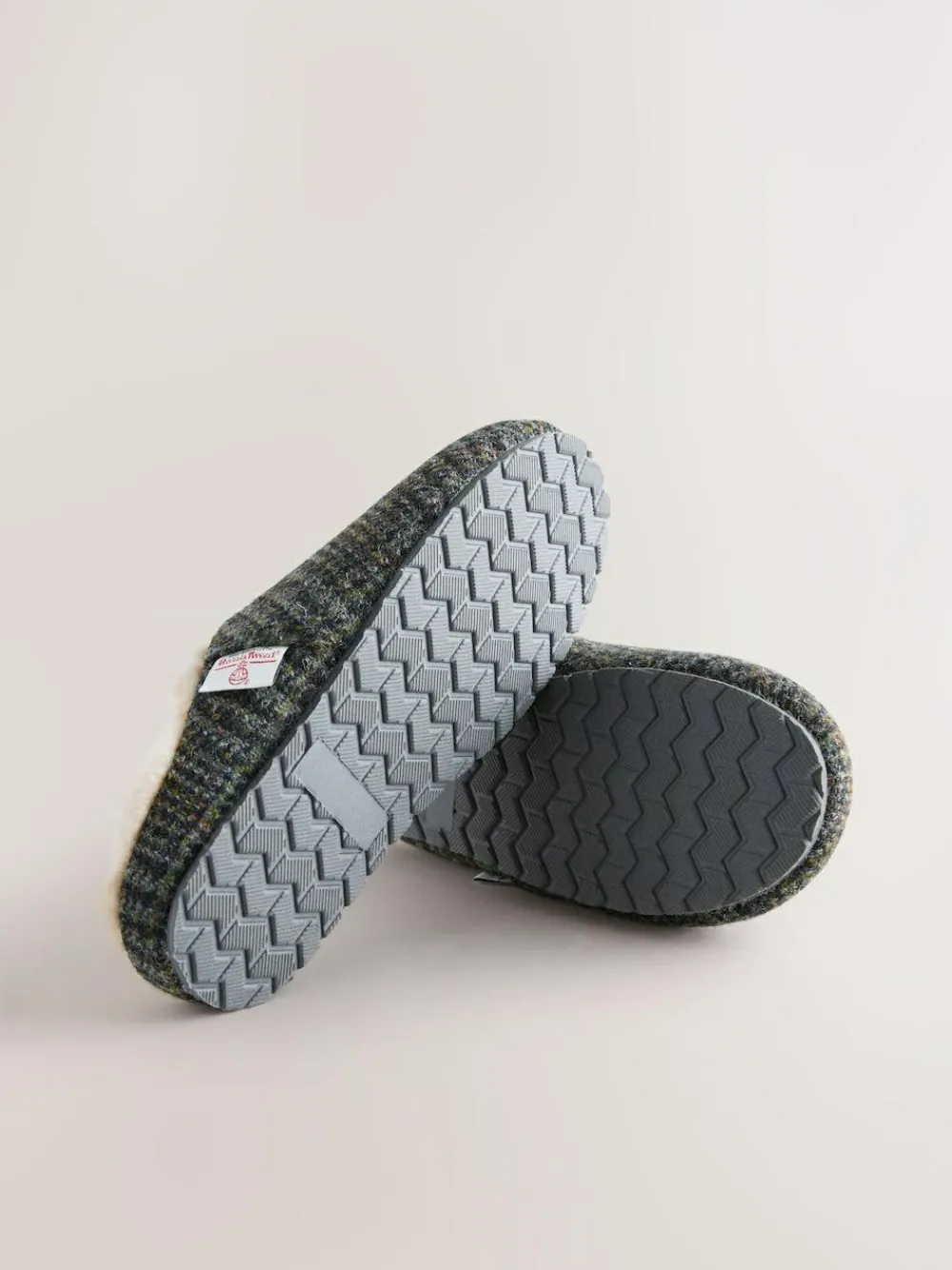 Clearance Next Navy Signature Harris Tweed Mule Slippers