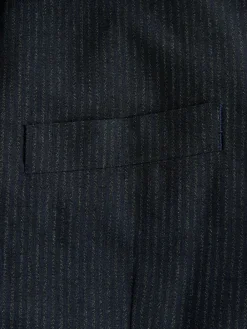 Clearance Next Navy Slim Fit Seersucker Stripe Suit Jacket