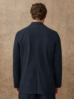 Clearance Next Navy Slim Fit Seersucker Stripe Suit Jacket