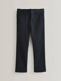 Online Next Slim Waist Straight Leg School Trousers (3-17yrs) Navy