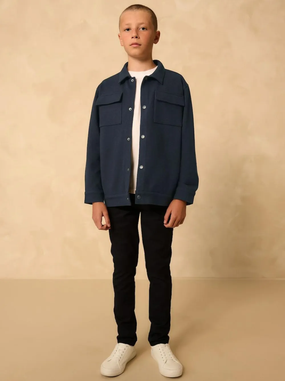 Next Navy Smart Shacket (3-16yrs)