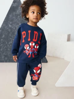 Hot Next Navy Spidey Crew Sweatshirt and Joggers Set (9mths-8yrs)