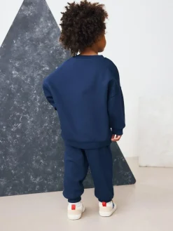 Hot Next Navy Spidey Crew Sweatshirt and Joggers Set (9mths-8yrs)