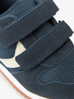 Next Navy Standard Fit (F) Double Strap Trainers^BOY Sneakers