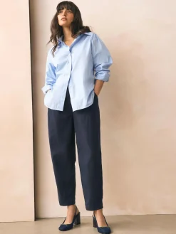 Discount Next Standard/Wide Fit Hardware Slingback Block Heels Navy