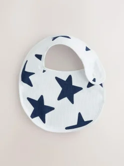 Next Navy Star Baby Bibs 5 Pack^ Bibs|Newborn Accessories