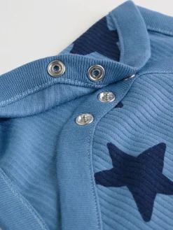 Next Navy Star Long Sleeve Bodysuits 5 Pack^BOY Bodysuits & Vests|Vests