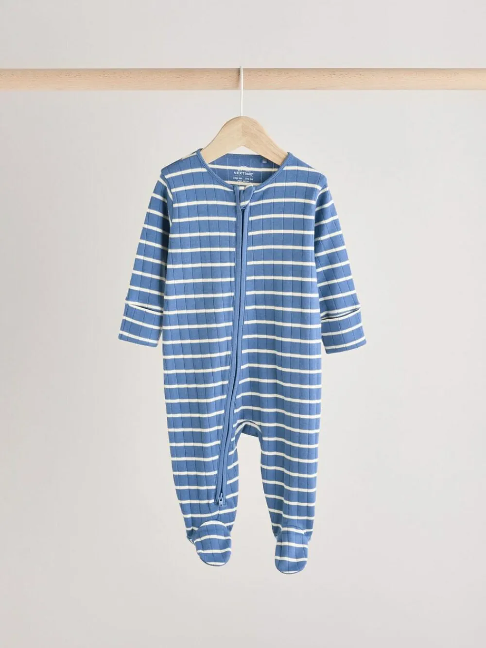 Next Navy Star Sleepsuits 3 Pack (0mths-2yrs)^BOY Nightwear|Nightwear